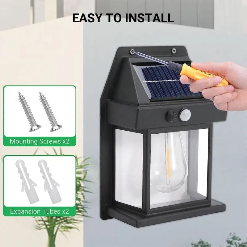 Outdoor Solar Lamp, Solar Tungsten Filament Lamp, Waterproof Intelligent Induction Lantern, Wireless Dusk to Dawn Porch Light, Outdoor Wall Light with Motion Sensor, Courtyard Garden Villa Lighting Night Light, Sunlight Prowered Motion Sensor Lamp Outdoor Solar Lamp, Solar Tungsten Filament Lamp, Waterproof Intelligent Induction Lantern, Wireless Dusk to Dawn Porch Light, Outdoor Wall Light with Motion Sensor, Courtyard Garden Villa Lighting Night Light, Sunlight Prowered Motion Sensor Lamp
